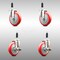 Service Caster 5 Inch 316SS Red Poly Swivel 3/4 Inch Expanding Stem Caster Brake SCC, 2PK SCC-SS316EX20S514-PPUBRED-2-TLB-2-34 - alternate 2